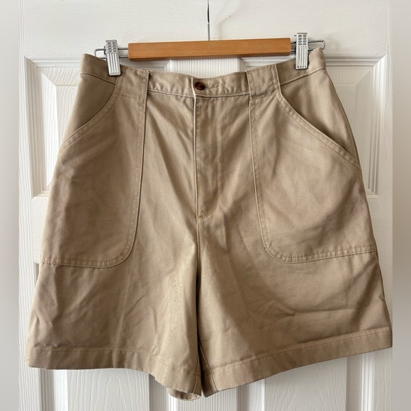 Vintage Beige High Waisted Shorts - Picture 1 of 6